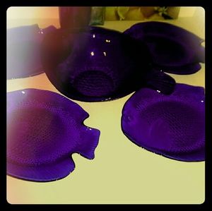 Arcoroc France Serving Bowl & (4) Platters